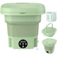 thumbnail image 1 of Portable Washing Machine 8L Mini Foldable Washer with 3 Modes Deep Cleaning for Underwear, Baby Clothes, Sock Small Washer Deep Suitable for Camping RV Travel Green, 1 of 8