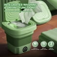 Portable Washing Machine and Dryer Combo, 8L Mini Folding Washing Machine Portable, Small