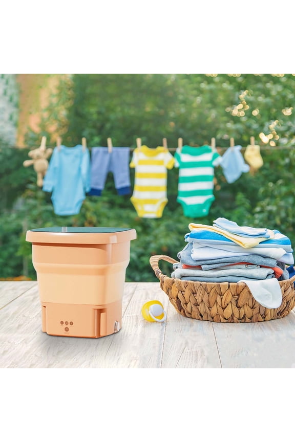 Portable Washing Machine, Foldable Mini Washer With 15L Capacity And Drain Basket, Compact Laundry Machine For Underwear Socks Baby Clothes Travel Dorm Apartment Small Spaces