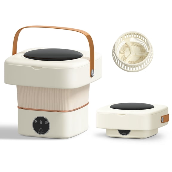 Dimedeal 9L Portable Washing Machine, Mini Foldable Washer for Apartment, Camping, RV, Travel, Underwear, Socks