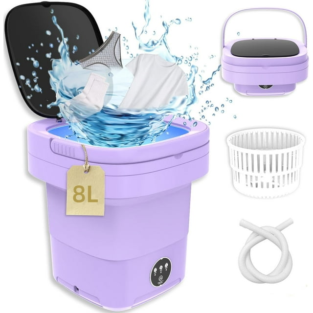 Portable Washing Machine Mini Foldable 8L Large Fold Washing Machine