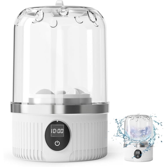 Portable Washing Machine,Mini Underwear Washer with LED Display,1L Small Washer,IP67 Waterproof, Delicate Wash for Socks,Bikinis & Doll Clothes,Ideal Travel,Apartment,Camping,Dorms