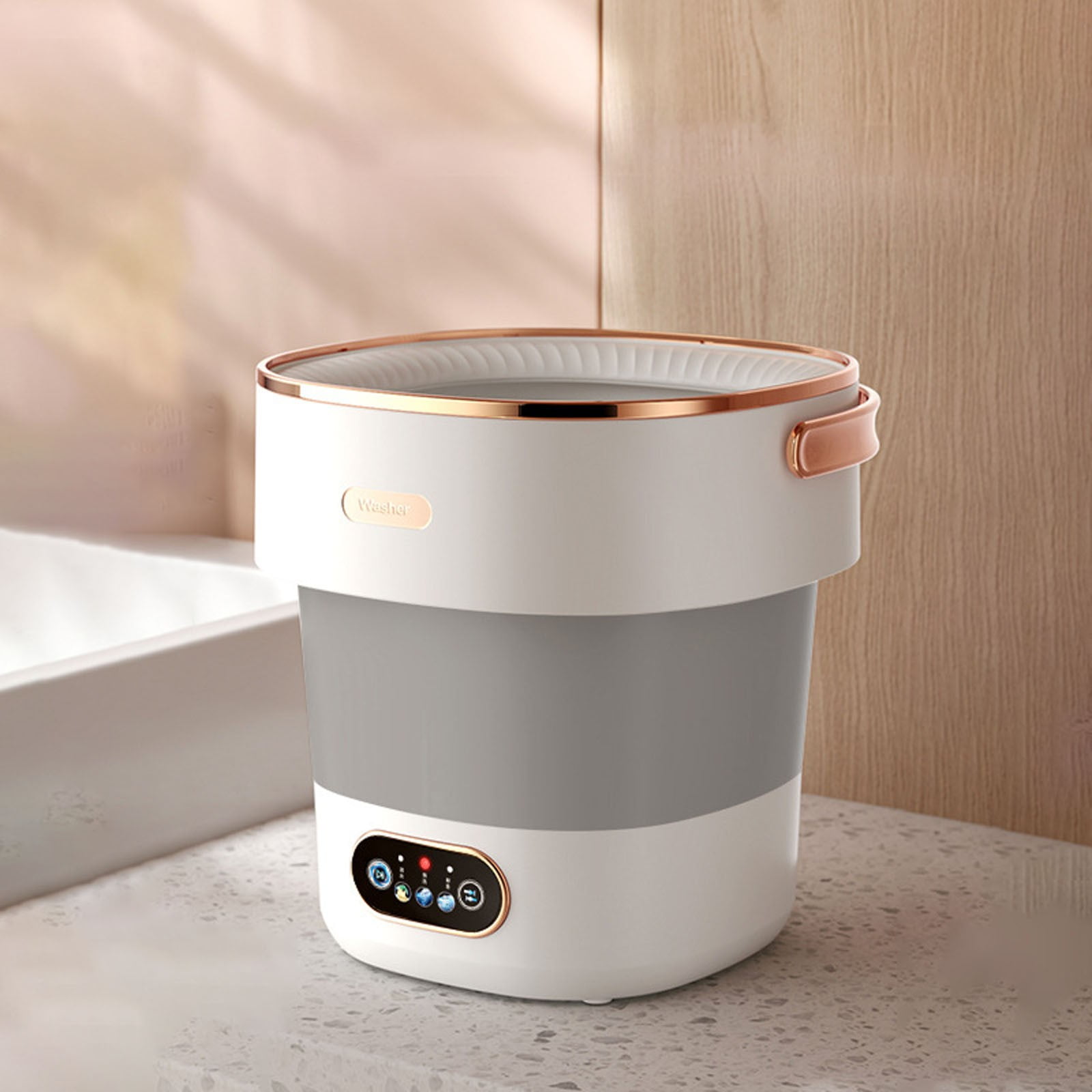 Portable Washing Machine,Mini Washer 15L Upgraded With Spin Basket ...