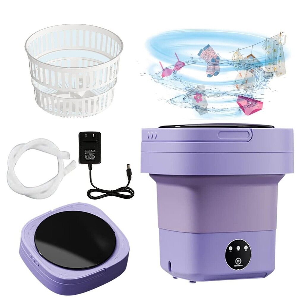 Portable Washing Machine Mini Washer Foldable Washer and Spin Dryer