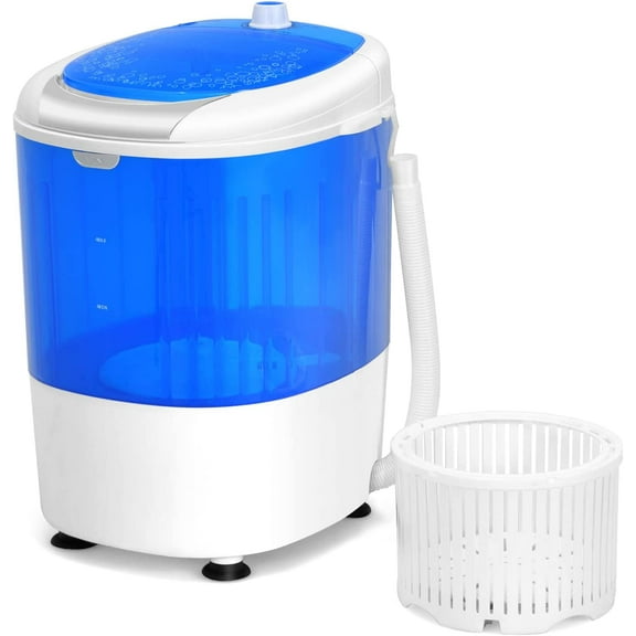 Portable Washing Machine, Mini Washer and Spinner Combo, 5.5lbs Washing Capacity, Semi-automatic Compact Laundry Machine for Apartment Dorm RV