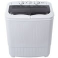 thumbnail image 1 of Portable Washing Machine, YOFE Compact Mini Washing Machine, Semi-automatic Washing Machine, Portable Mini Twin Tub Washing Machine for Camping Apartments, Washer(7.7lbs) /Spiner(6.6lbs), Gray, R4861, 1 of 11