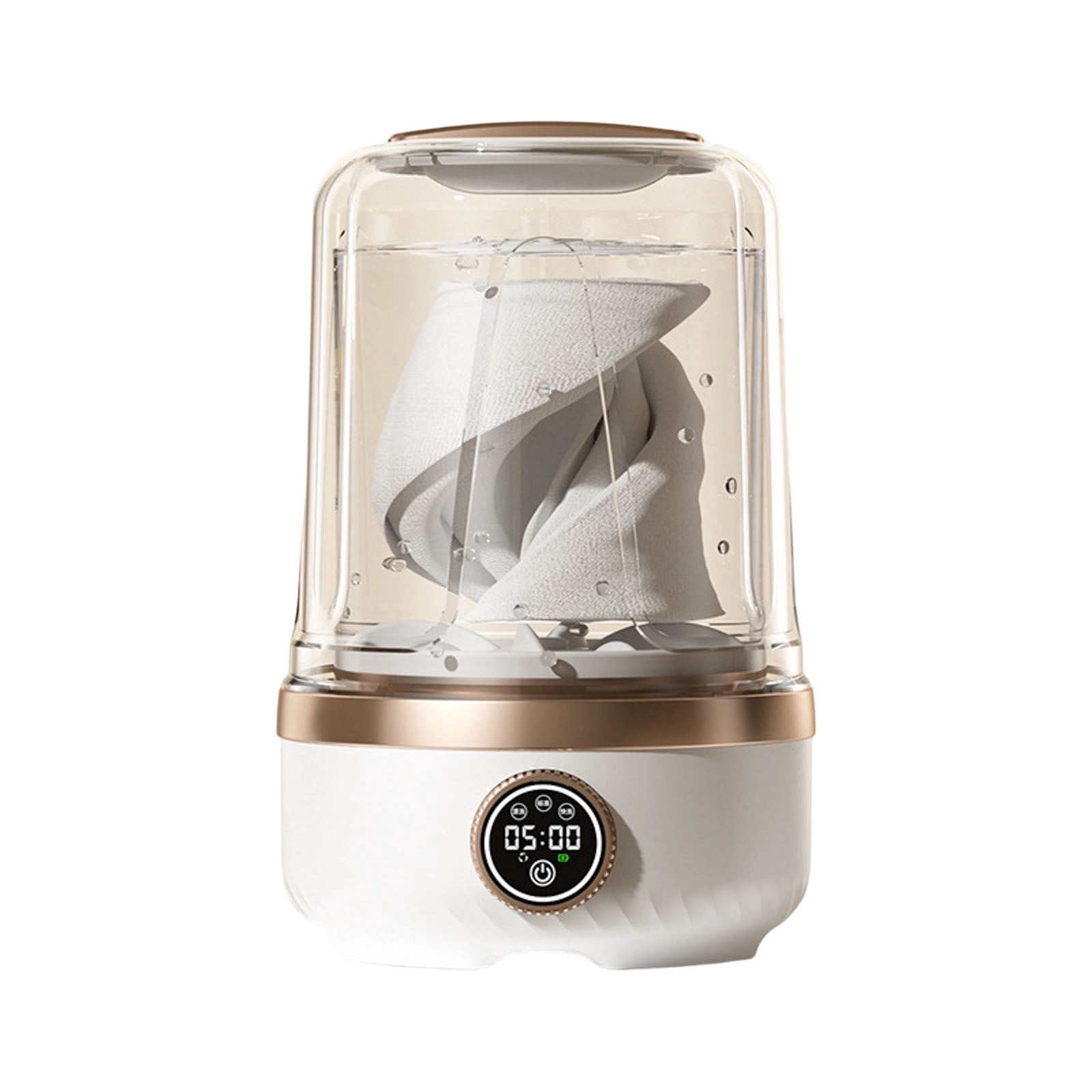 Portable Washing Machine for Delicate Laundry Smart Home Travel Camping Rechargeable 2L Capacity Three Speed Compact Washer