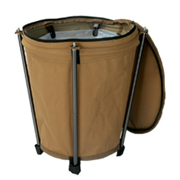 Portable Wastebasket Can Container Garbage Bin Folding Storage Round Bucket Camping Trash Can Easy Installation