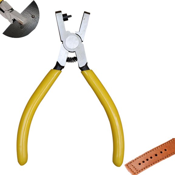 Portable Watch Strap Hole Punch Plier, 5 Inch, Leather Punch Tool for Belts, for Watch Band & Belt Adjustment (1Pcs)