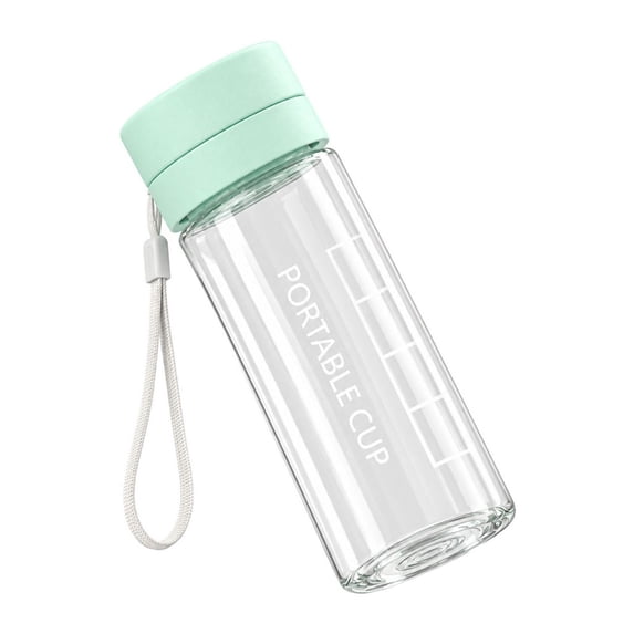 Portable Water Bottle, Leakproof Travel Tumbler, Clear Drink Bottle with Strap,Lightweight Sports Water Cup, Transparent Beverage Holder, Simple Sports Plastic Kettle for Daily Use