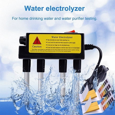 Portable Water Electrolysis Water Quality Tester Tool Including PH Test Paper