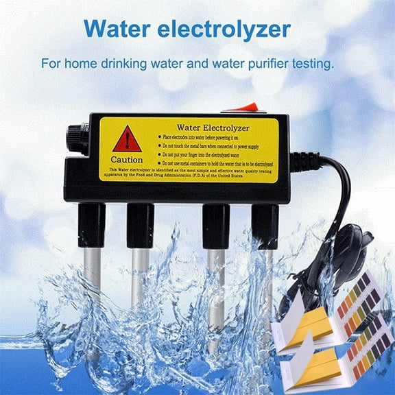 Portable Water Electrolysis Water Quality Tester Tool Including PH Test Paper