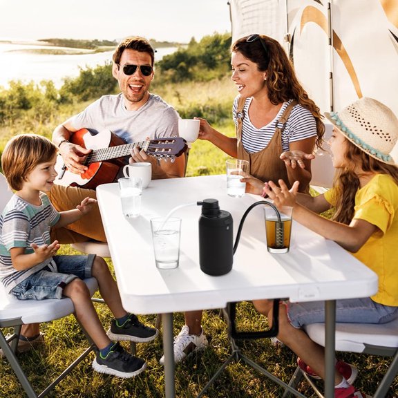 Portable Water Filter for Camping Survival - 6-Stage 0.01 Micron Filtration System with Emergency Light, Hiking Backpacking Travel Essential - BK-2000 Electric Purifier