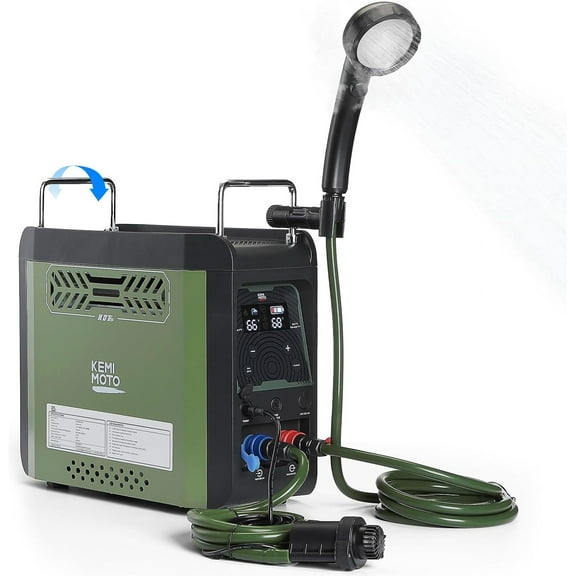 Portable Water Heater Constant Temperature Propane Water Heater Instant Hot 4000mAh Battery for Outdoor Camping Hunting Cleaning