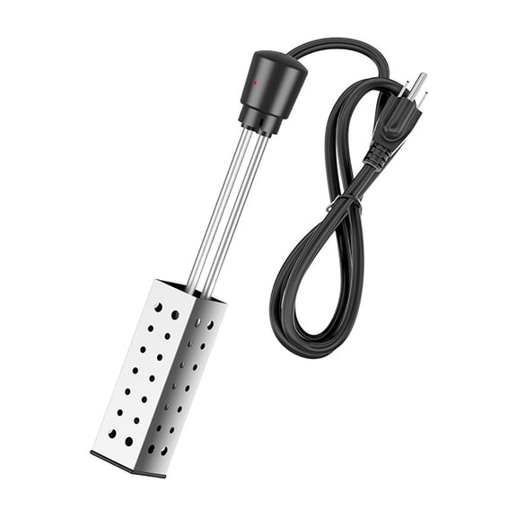 Portable Water Heater for Pools and Bathtubs, Rapid Electric Heating Device for Fast Warm Water in Containers, Safe Stainless Steel Design for Home and Outdoor Use