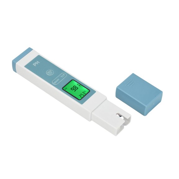 Portable Water Meter Pen for Pool and Aquarium Testing, Digital LCD Water and Temperature Meter, 0-14 Reading, for Routine Checks