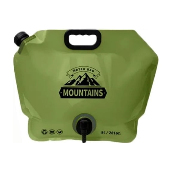 Portable Water Storage and Folding Container for Camping and Hiking – Compact Water Bottle with Tap for Outdoor Use and Home Backup Water