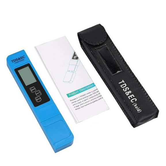 Portable Water TDS Meter Pen EC Conductivity Tester Water Quality Monitor for Drinking Water Fertilizer Concentration ,Accurate - BLUE_X