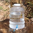 thumbnail image 1 of Portable Water Tank with Faucet Large Capacity Camping Water Jug with Handle Clear Outdoor Water Storage Container for Hiking, Sports Events Multi-Purpose Drinking Water Bucket with Easy-Flow Spigot, 1 of 4