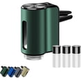 thumbnail image 1 of Portable Waterless Car Diffuser/Air Freshener, Smart Car Air Freshener Three Scent Levels, Essential Oil Car Diffuser, Air Freshener Cars Vent Clips, for Men Gifts (Green), 1 of 7