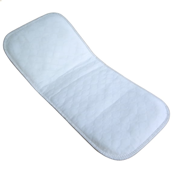 Portable Waterproof Baby Changing Pad Liner, Washable Reusable Changing Table Cover Made with Breathable TPU, 45x15cm (White)