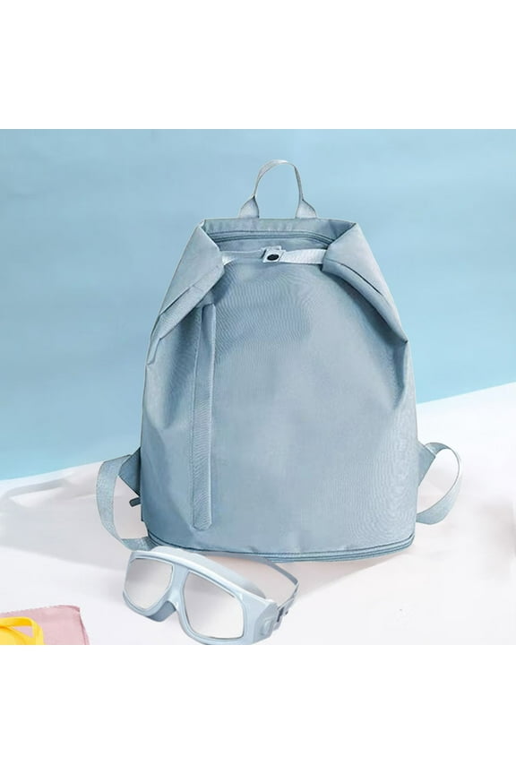 Portable Waterproof Backpack with Dry Wet Separation, Sports Fitness Storage Bag for Swimsuit Shoes, Multiple Pockets and Adjustable Straps, 40x35x18cm