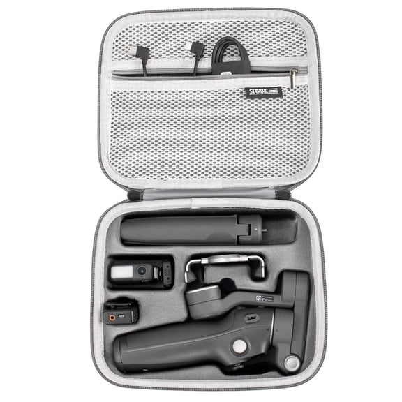 Portable Waterproof Carrying Case for DJI OM7 Pro/OM7 – Hard Shell Travel Storage Bag with Shockproof Foam and Shoulder Strap
