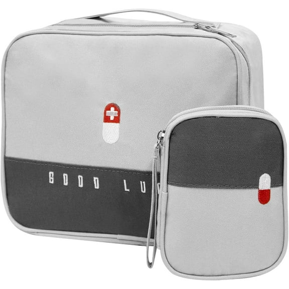 Portable Waterproof First Aid Kit - 2 Empty Kits Included