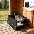 thumbnail image 1 of Portable Waterproof Foldable Pet Litter Box - Travel Litter Pan Fabric Outdoor Cats Toilet, Disposable No-Wash Design, Easy Clean Storage, Camping Use, 1 of 6