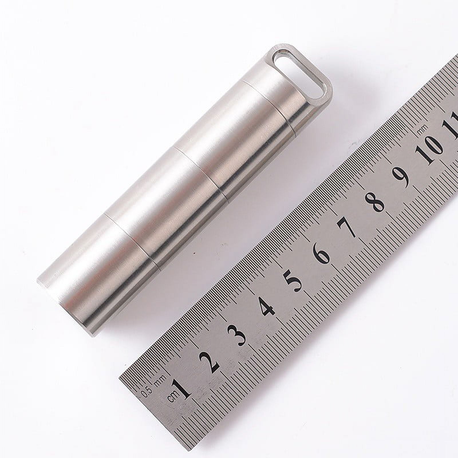 Portable Waterproof Stainless Steel Pill Container Nitro Bottle Holder