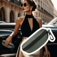 thumbnail image 1 of Portable Waterproof Sunglasses Eyeglasses Case Zipper Hard Shell Box With Clip, Green, 1 of 4