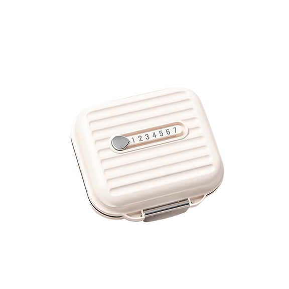 Portable Weekly Pill Organizer 7-Day 3 Times a Day Small Pill Box with Reminder for Travel & Daily Use Compact Plastic Medication Dispenser Storage Case