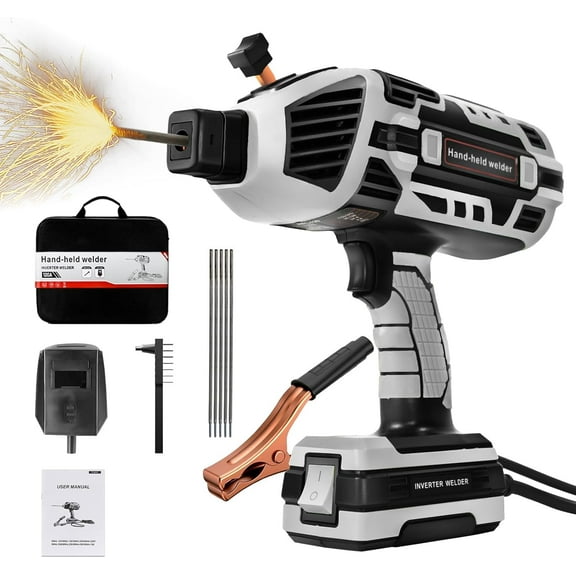 TRQWH Portable Welder Machine 110V ARC Handheld Welder IGBT Inverter Welding Gun, Adjustable, Universal