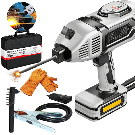 Portable Welding Machine,110V Handheld ARC Welder with IGBT Inverter,Hot Start & Anti-Stick for 3/32"-1/8" Welding Rod,6 Variable Current Adjustment Welder Gun for DIY,Professional Use,Repair