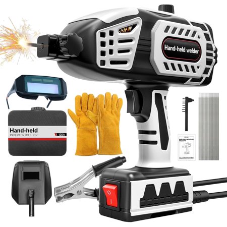 Portable Welding Machine Handheld Welder - 110V IGBT Inverter 20-120A Hand Held Welder Gun Soldadora Portatil Fits for 3/32-1/8" Wire Rods Portable Welding Gun Hand Welder Welding Gun for Metal