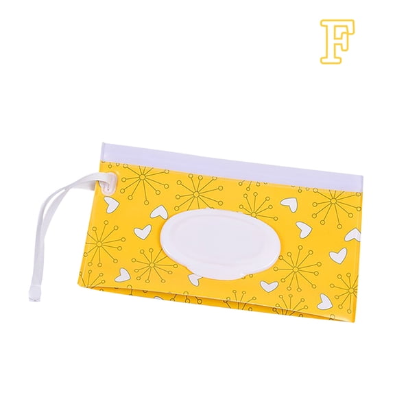 Portable Wet Wipe Pouch Reusable Eco-Friendly Travel Wipe Case Lightweight Refillable Container for Personal Care and Home Organization Accessory #050A multicolor