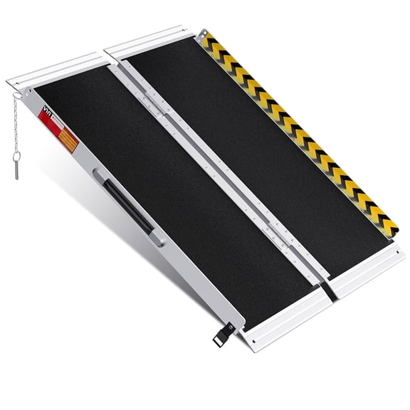 Portable Wheelchair Ramp 3FT Non-Slip Aluminum Folding Handicap Ramp Scooter Ramp