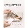 thumbnail image 1 of Portable White Electronic Organizer Bag, Travel Data Cable Headphone Power Bank Digital Accessories Storage Pouch, 1 of 7