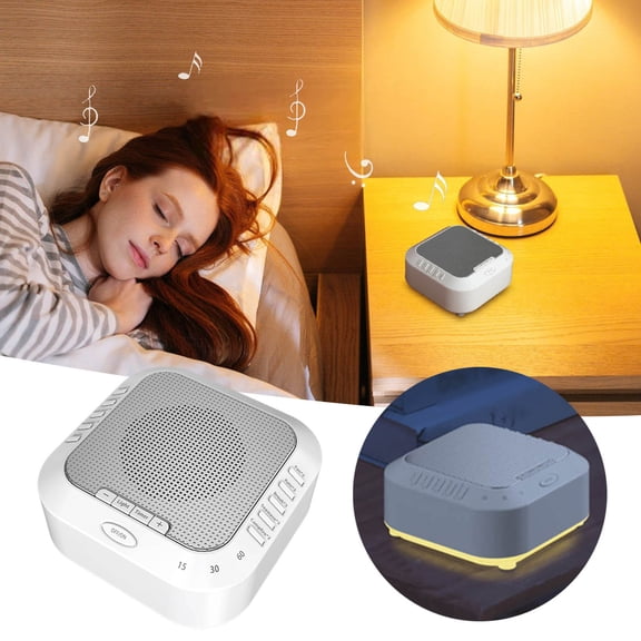 Portable White Noise Machine with 28 Soothing Sounds - Sound Machine with Ambient Night Light & Timer for Sleep Meditation, Travel-Friendly White Noise Device for Relaxation, Yoga, Office, Home