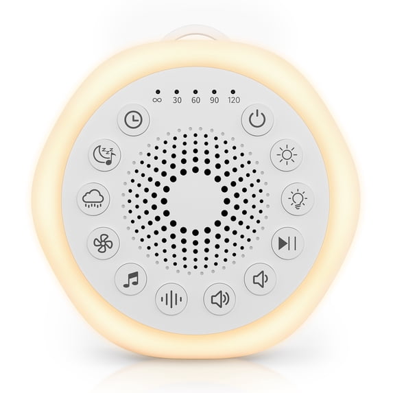 Sound Machine Night Lights, White Noise Machine with 27 Soothing Sounds, 8 Colors Nightlight and 4 Timer, Sleep Sounds Machine for Baby Kids Adult & Home Office Travel