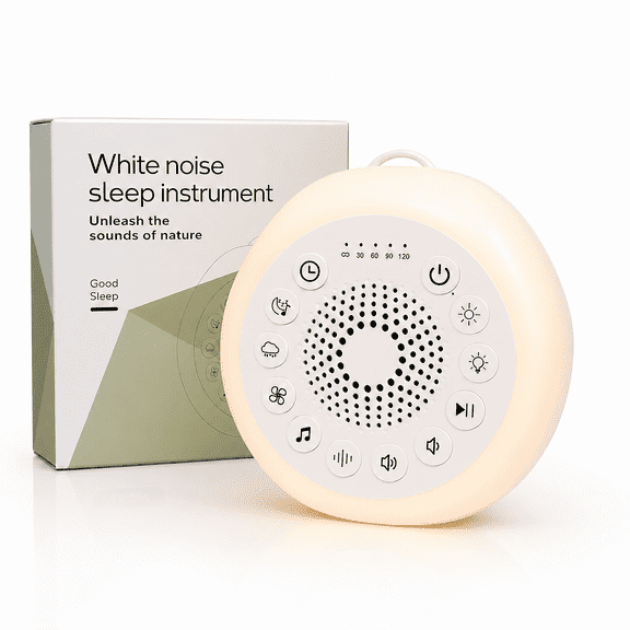 Radsen Sound Machine Night Lights, White Noise Machine with 27 Soothing Sounds, 8 Colors Nightlight and 4 Timer, Sleep Sounds Machine for Baby Kids Adult & Home Office Travel