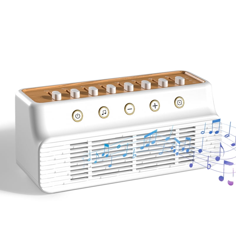 Portable White Noise Sound Machine, Wireless Sleep Speaker with 8 Soothing Nature Sounds for Relaxation & Rest