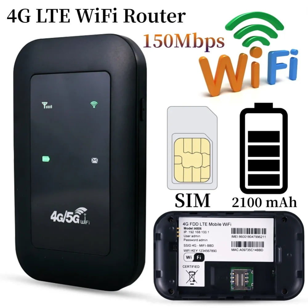 Luku Portable WiFi 150Mbps LTE USB Portable Router Pocket Mobile Network Hotspot With SIM Card Slot 4G LTE Router
