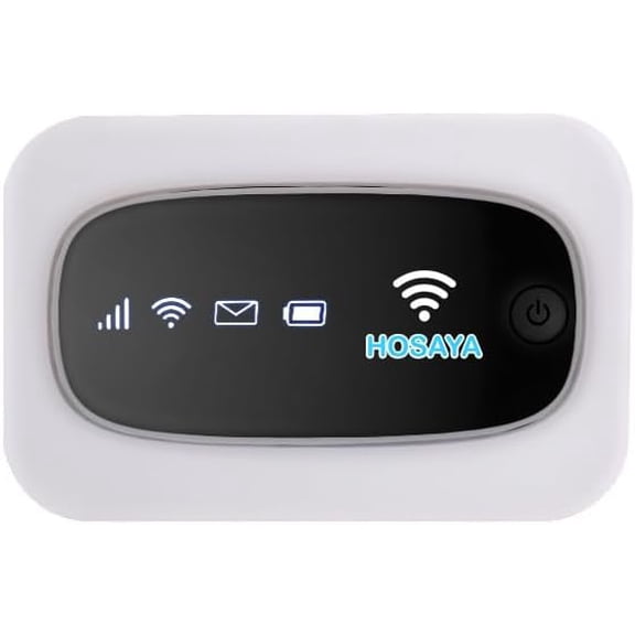 Portable WiFi 4G LTE SIM Card Router Built-in Battery 10 Wireless Users High Speed Portable Travel Hotspot Mini Router Unlocked 4G mifi Pocket WiFi Modem (LED Light HM7)