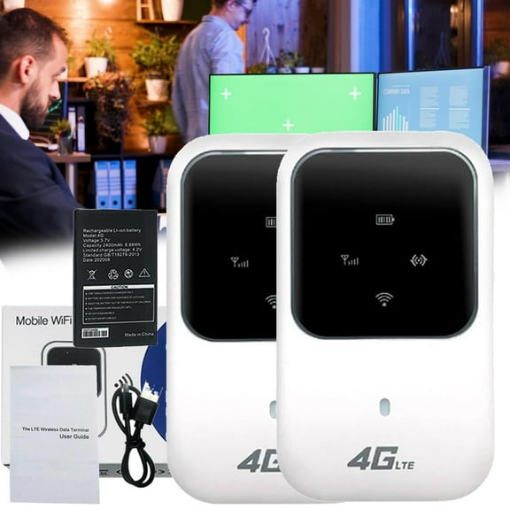 Portable WiFi Hotspot Pro, 2025 Portable WiFi Internet,Portable WiFi Hotspot,Portable WiFi Router (2 Pcs)