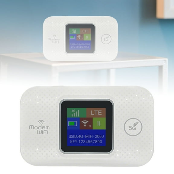 Portable WiFi Hotspot for Travel and Home - High Speed 4G Router with SIM Card Slot, Share Up to 10 Connected Devices, Compact Mobile Internet Device