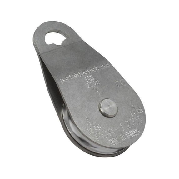 Portable Winch Co. PCA-1275 Lightweight Stainless Swing Side Snatch Block