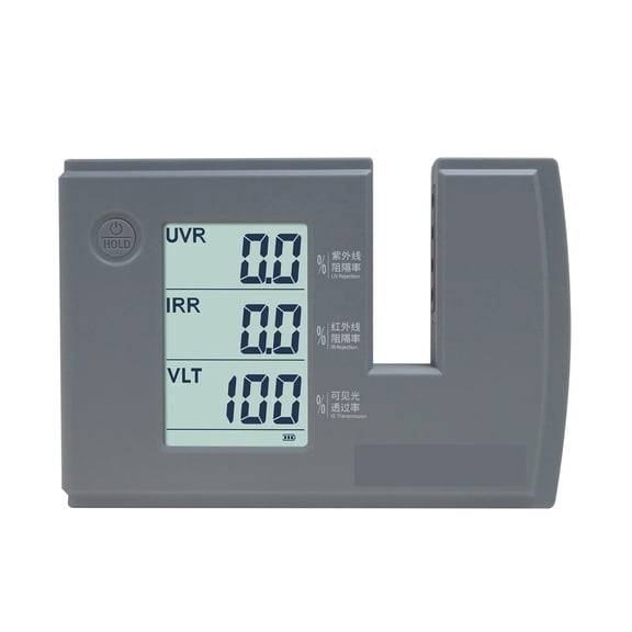 Portable Window Tint Meter, 101 Transmission Ultraviolet Infrared Rejection Rate Visible Light Light Meter, Photography Uv Test ,Easy Test