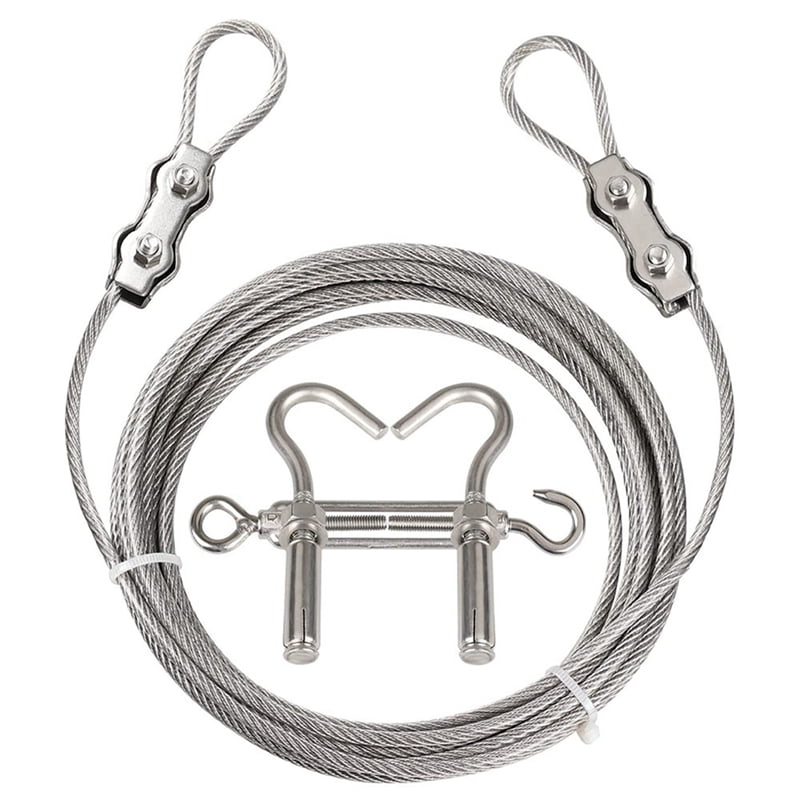 Windproof Rope Portable Windproof Clothes Rope with Stainless Steel Cable Fastening ...