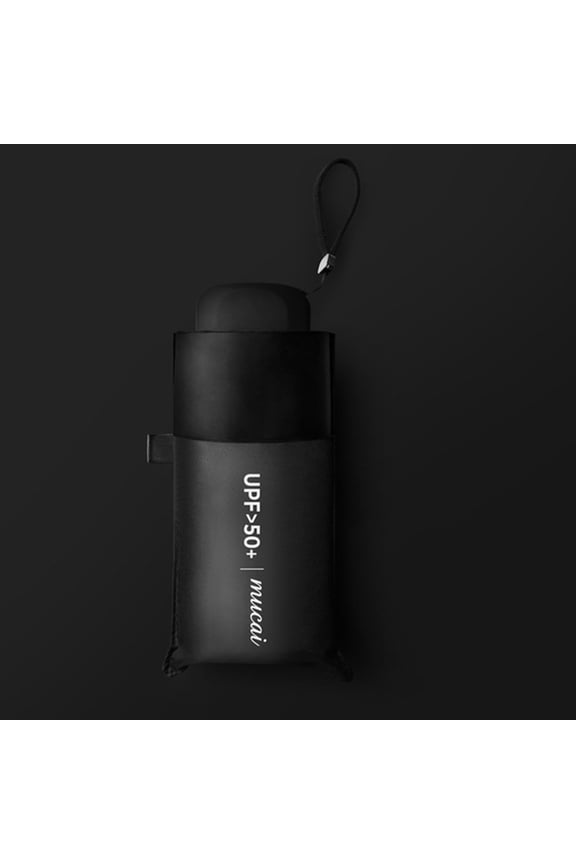 Portable Windproof Compact Travel Umbrella | UPF50+ Sun & Rain Protection | 35" Canopy | Aluminum Alloy Frame | Foldable Design with Storage Bag | Black, White, Blue Options